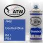 Preview: Jeep, Cosmos Blue, B4 / PB4: 400ml Sprühdose, von ATW Autoteile West.